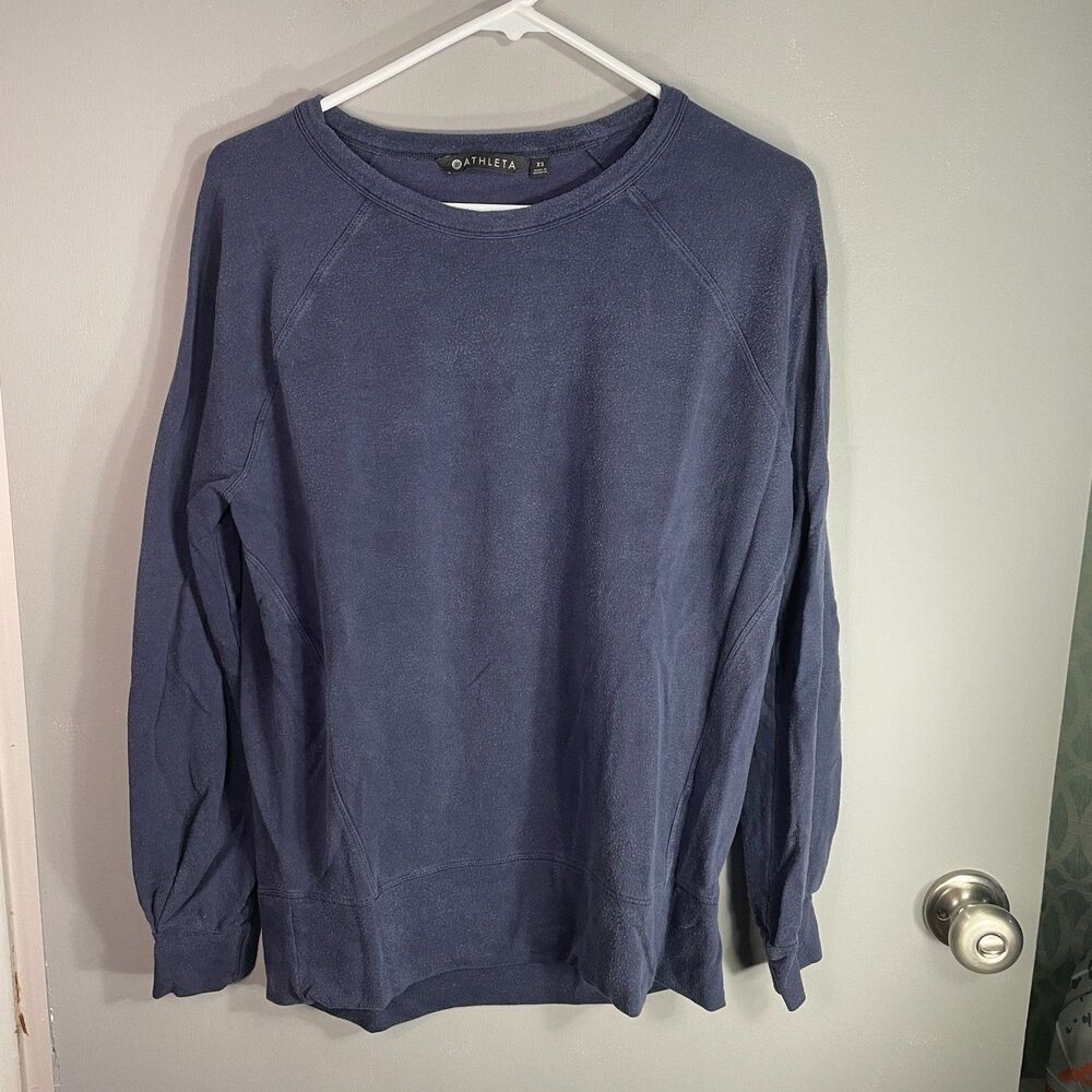 Athleta Womens S Mindset Long Sleeve Pullover Active Wear Sweatshirt